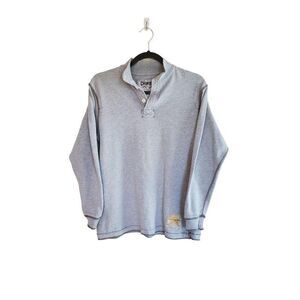Daniel Cremieux Boys Shirt Grey 14 Pullover 1/4 Henley Sweatshirt